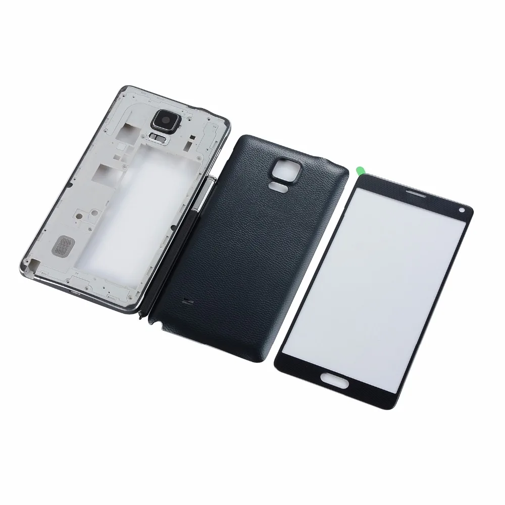 Задняя крышка аккумулятора для Samsung Galaxy Note 4 N910F N910A N910P N910C + средняя рамка корпуса