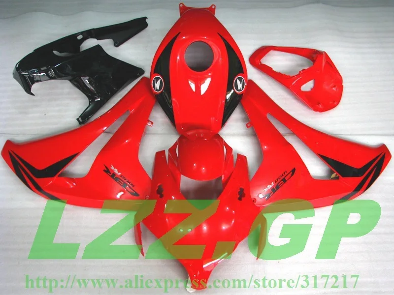

Injection fairing for HONDA CBR1000RR 2008 2009 2010 2011 CBR1000 RR 08 09 10 11 ABS fairing parts red black #S711L+ tank