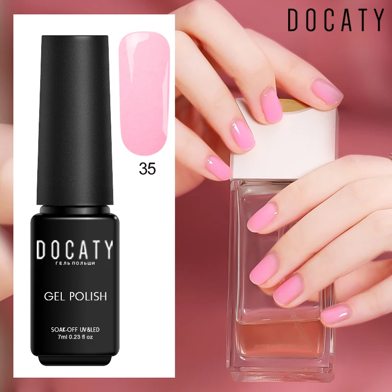 Docaty 7 мл Счастливый Цвет УФ гель для ногтей Красочные Лаки Полупостоянный