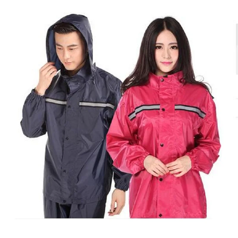 Непромокаемый дождевик Женский модный с капюшоном 2019 мужской для