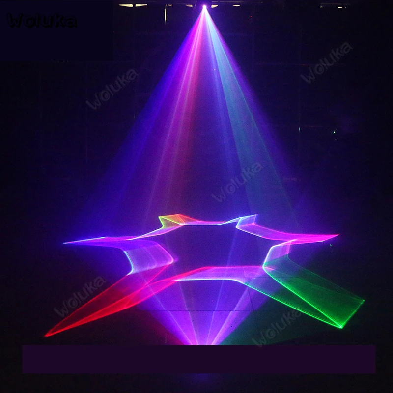 Стерео 3D анимационный лазерный свет RGB Полноцветный сценический ing bar Scan laserktv