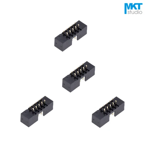 100 шт. прямой штырь 2 0 мм Шаг DC3 штекер IDC разъем ISP JTAG Header покрыт с вырезом ключа 6P 8P