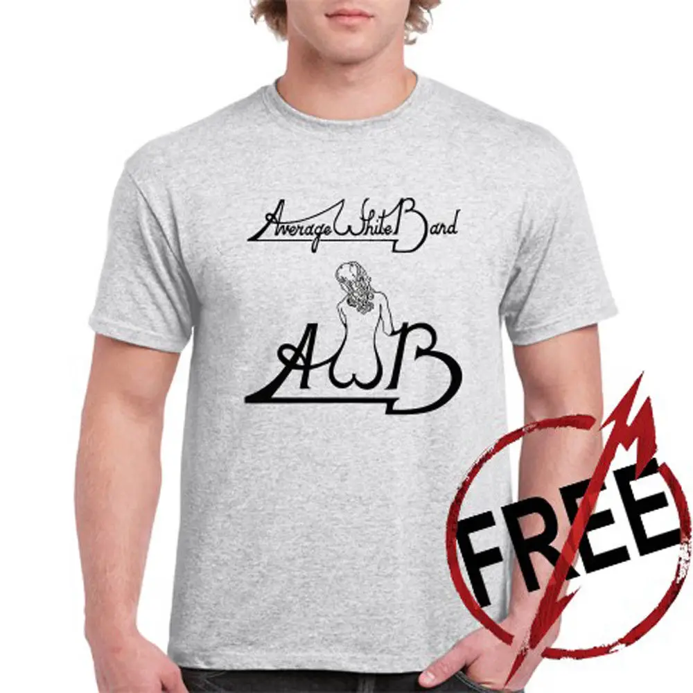 Новый AWB Средний Белый ремешок классический логотип мужская серая футболка