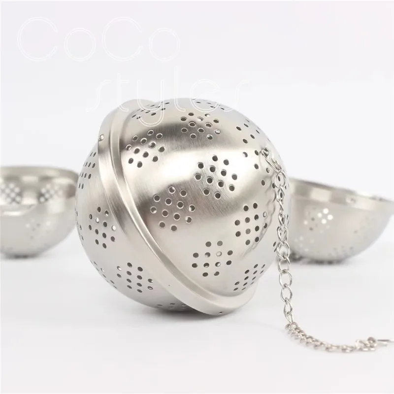 Cocostyles модный круглый серебряный чайный шар из нержавеющей стали для