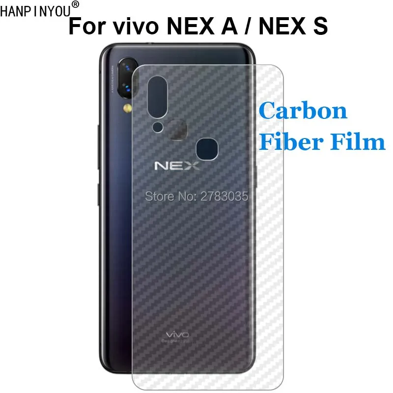 ДЛЯ vivo NEX A/NEX S 6 59 &quotпрочная 3D Защитная пленка для задней панели из углеродного