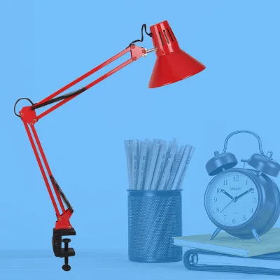 Гибкая Настольная лампа с длинным поворотным рычагом светодиодная настольная