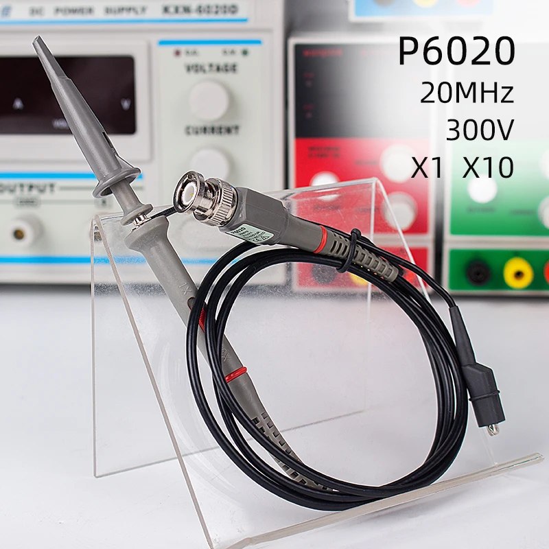 P6020 20MHz 300V Соединитель зонда осциллографа части зонда TEXAS200 пропускная способность 200 МГц 600 в зажим и аксессуары - Цвет: P6020 20MHz 300V