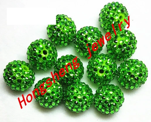 (Выберите размер) бусины стразы из смолы 12 мм/16 мм зеленого цвета блестящие для