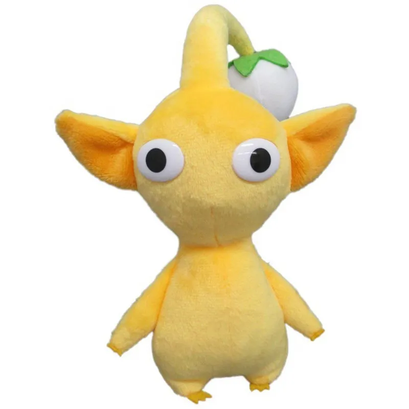 Цвет: желтый Pikmin мягкая плюшевая кукла игрушка для дома 18 см Декор Игрушка красный синий желтый цветы детский подарок - Цвет: Цвет: желтый