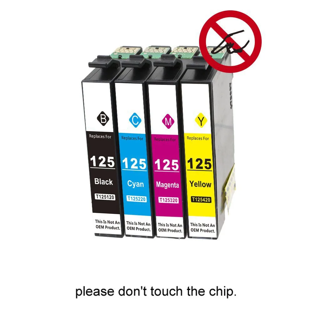 10 упаковок чернильных картриджей совместимых с принтером Epson 125 Stylus NX125 NX127 NX130 NX230