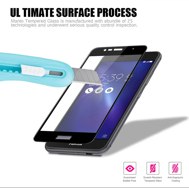Закаленное стекло с полным покрытием для ASUS Zenfone Live L1 ZA550KL Max Pro ZB601KL 5Lite 5Q ZC600KL 5 ZE620KL Защитное стекло для экрана