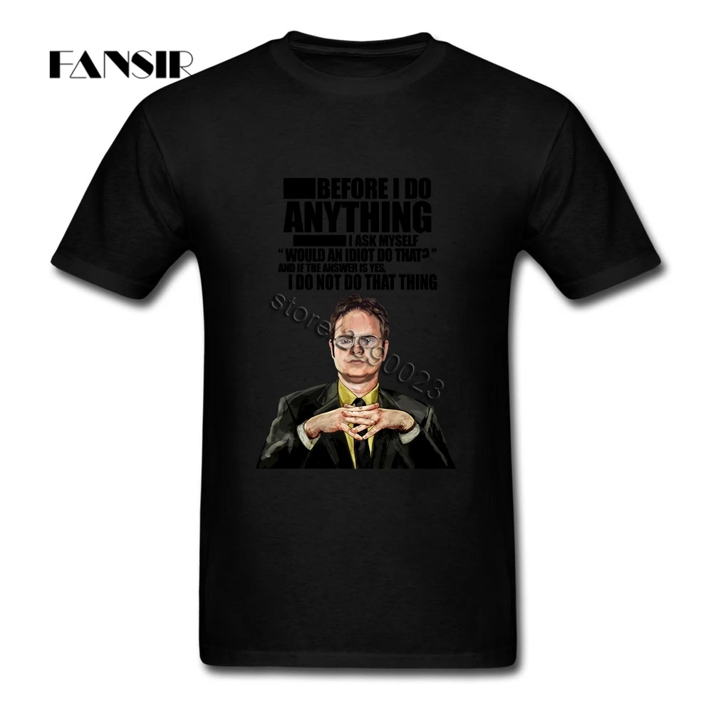 Футболка The Office Dwight Schrute новейшие мужские футболки футболка из чистого хлопка с