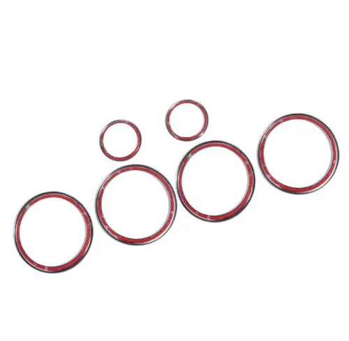 

6Pcs Chrome Matte Side Door Audio Speaker Cover Decorative Circle Ring For Land Rover Discovery Sport 2015 2016 2017