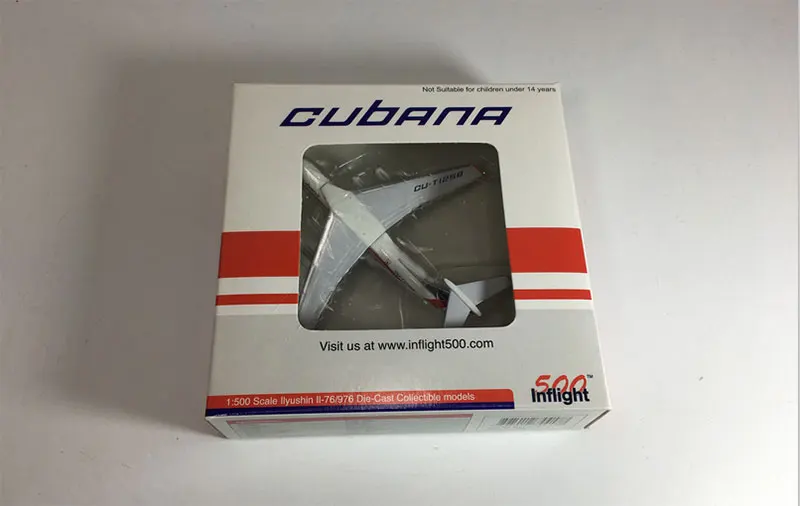 1/500 Аэрофлот Илюшин Il-76 CU-T1258 Кубана русский самолет Металл изысканный подарок статическая шкала модель коллекционная игрушка