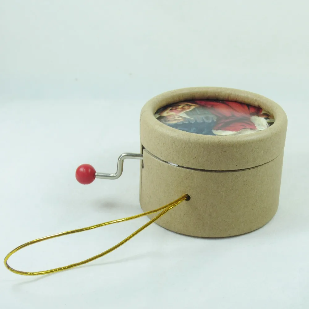 DIY из бумаги музыкальная шкатулка рождественские подарки, настраиваемая Мелодия Детский рисунок ручной Кривошип фото Музыкальная шкатулка