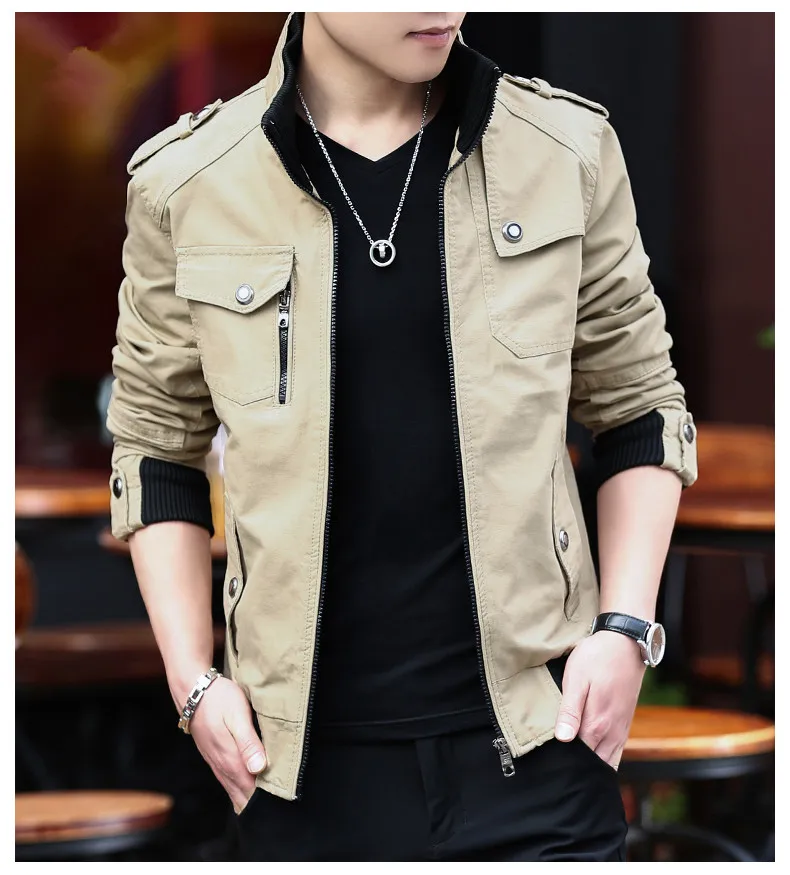 2017 новое поступление мода Сезон весна-осень Мужская Верхняя одежда куртка-бомбер
