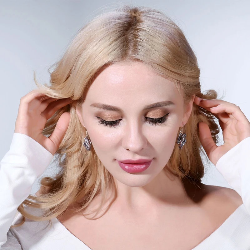 Серьги-подвески серебристого и серого цвета с жемчугом | Украшения аксессуары