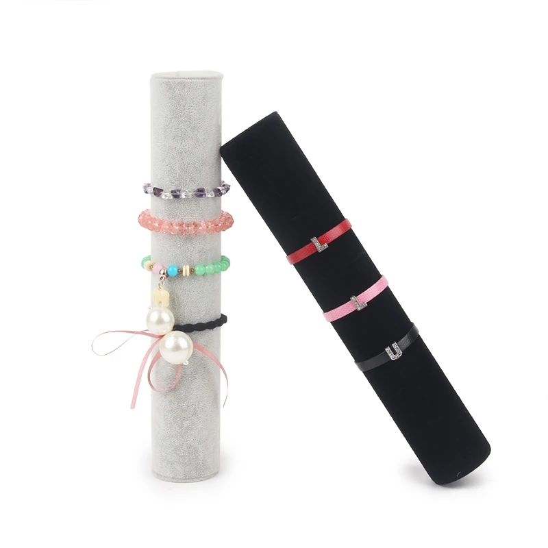 Черный/серый бархатный держатель для браслета TONVIC 5*30 см/5*36 см|Упаковка и стойки