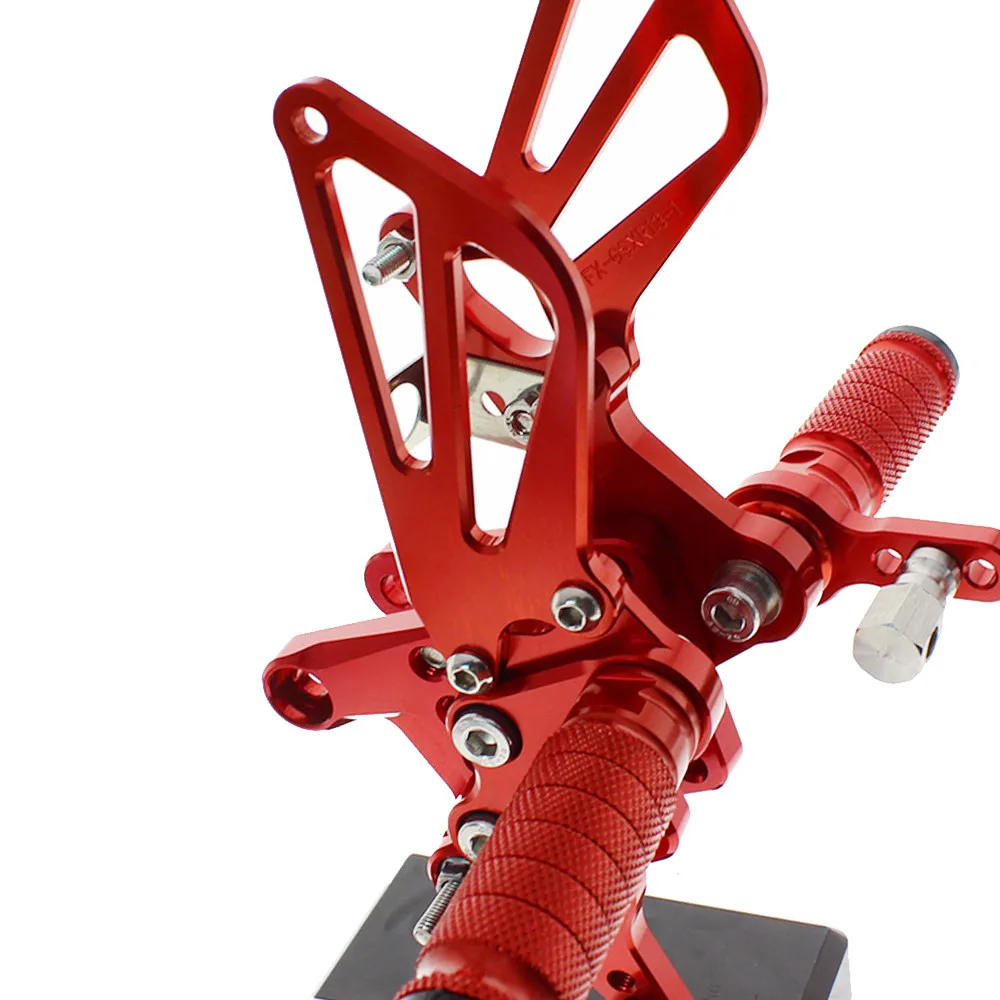 CNC Алюминиевые Регулируемые Задние подножки для Suzuki SV650 SV650S SV1000 SV1000S 2008 2009 2010 2011 2012