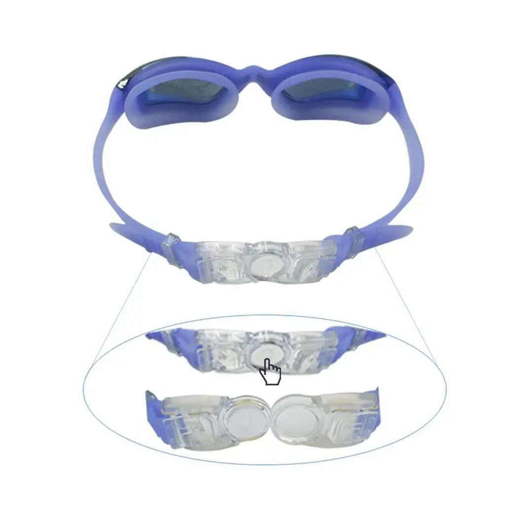 Очки для плавания с гальваническим покрытием и защитой от ультрафиолета
