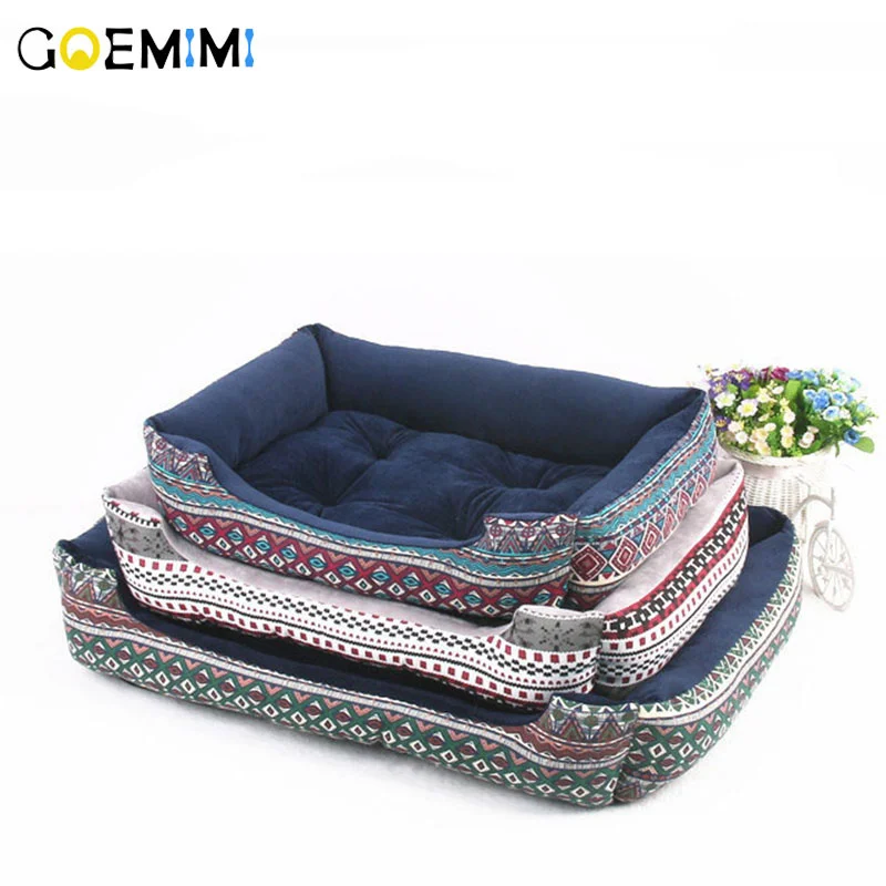 Мягкая кровать для собак теплый флисовый лежак диван маленьких большая