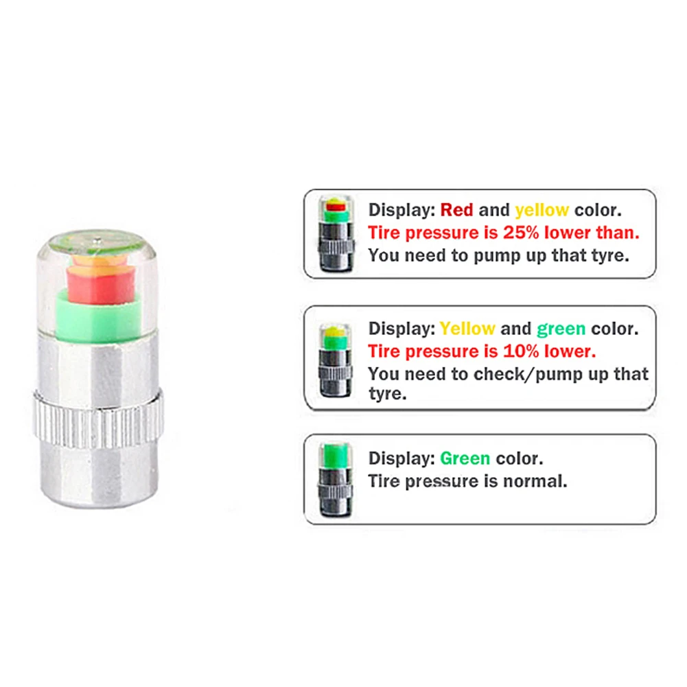 Датчик давления воздуха в шинах 4 шт. датчик колпачки для автомобильного клапана