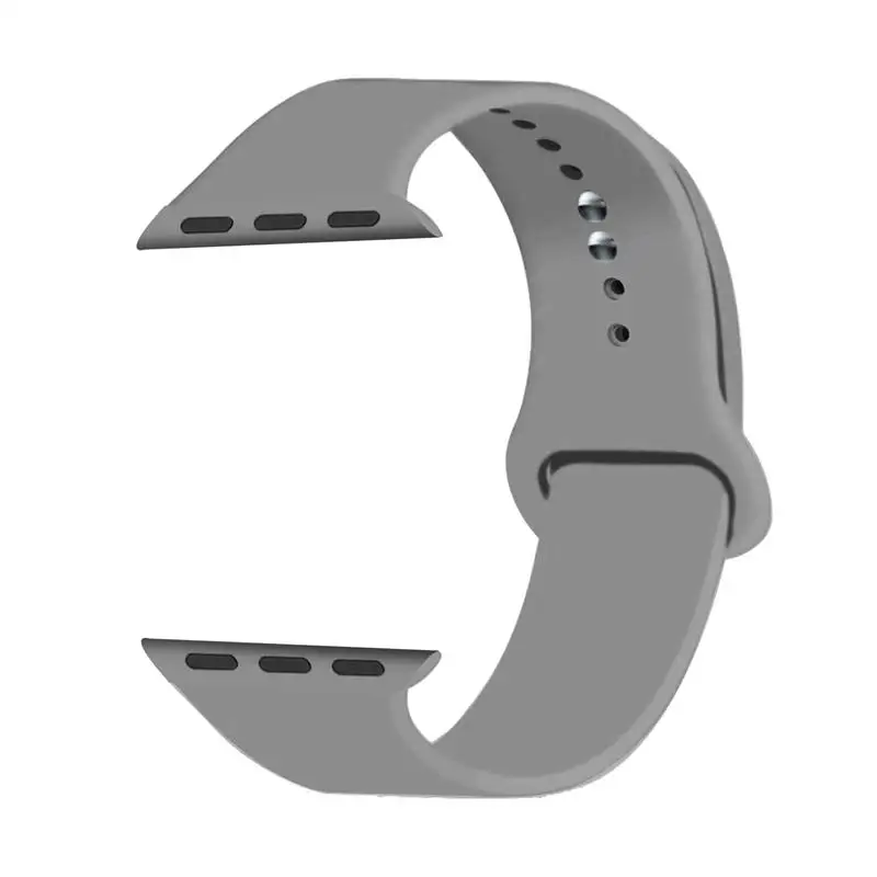 Concrete Joyozy 25 цветной мягкий силиконовый спортивный ремешок для apple watch полосы 42 мм/38 мм серии 4/3/2/1 для apple watch band - Цвет ремешка: Concrete