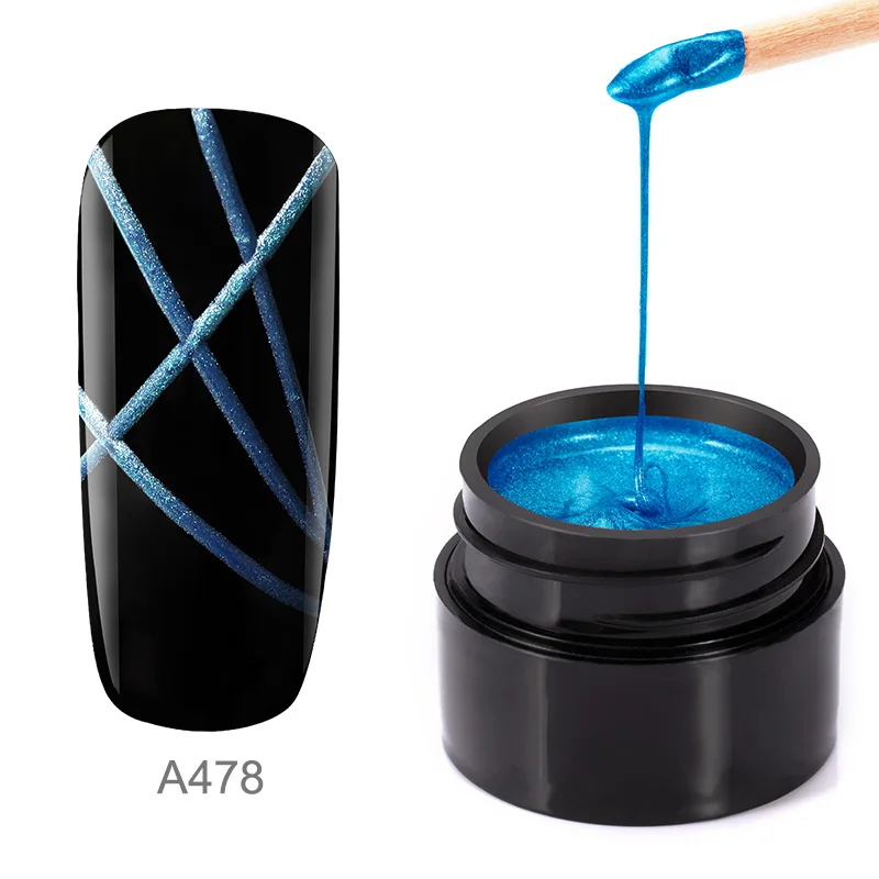 A478 ROSALIND паук гель гибридные лаки для ногтей 5 мл металлический гель uv Vernis лак дизайн рисование линий праймер шелк паук гель лак - Цвет: A478