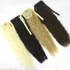 Soowee длинные кудрявые волосы конский хвост кулиска хвост синтетические волосы удлинение конский волос на шпильках