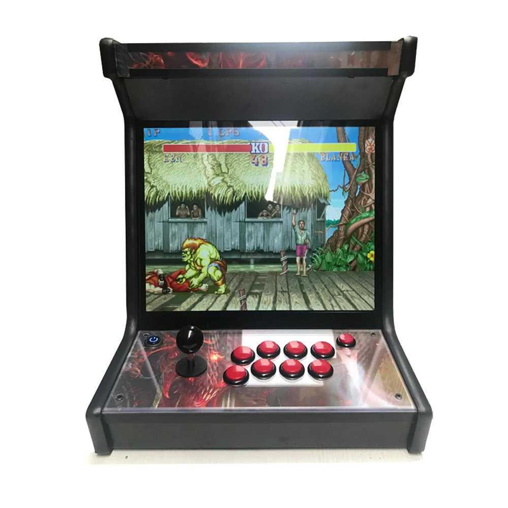 17 дюймов lcd мини настольная аркадная с классическими играми 1300 в 1 печатная плата/2 шт button Tic/8 шт Кнопка