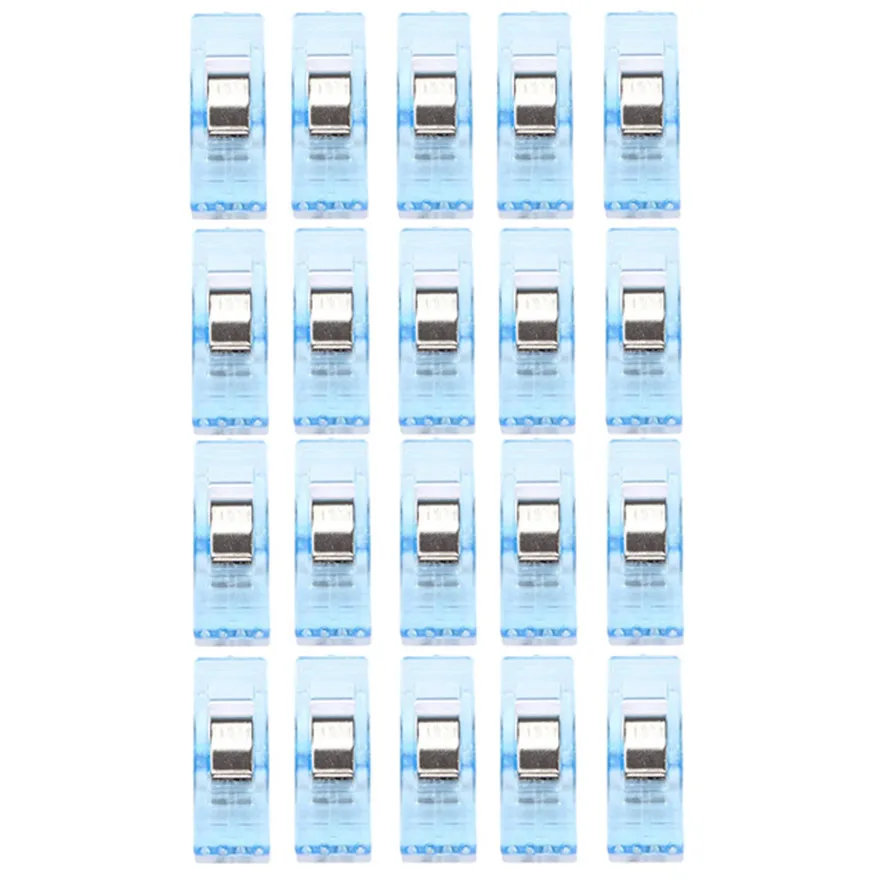 Новые пластиковые зажимы 20 шт. прозрачные для шитья одеяло переплет упаковка