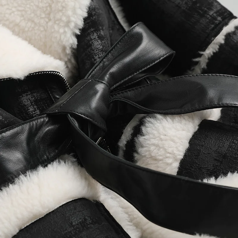 Пальто из натурального меха женские пальто 100% шерсти зимняя куртка женская