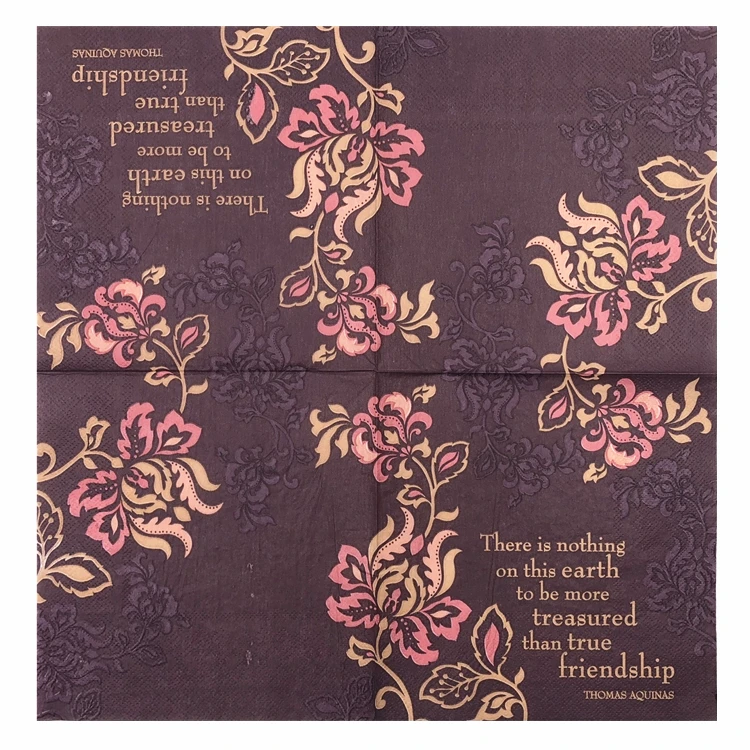 20 винтажных салфеток бумажные салфетки цветок носовой платок дружбы декупаж