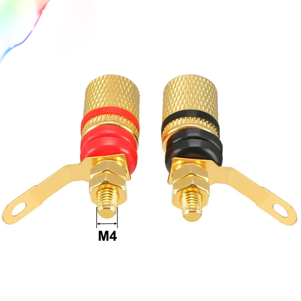 1 шт. видео Динамик терминальные соединители зажимного типа банан 4 мм