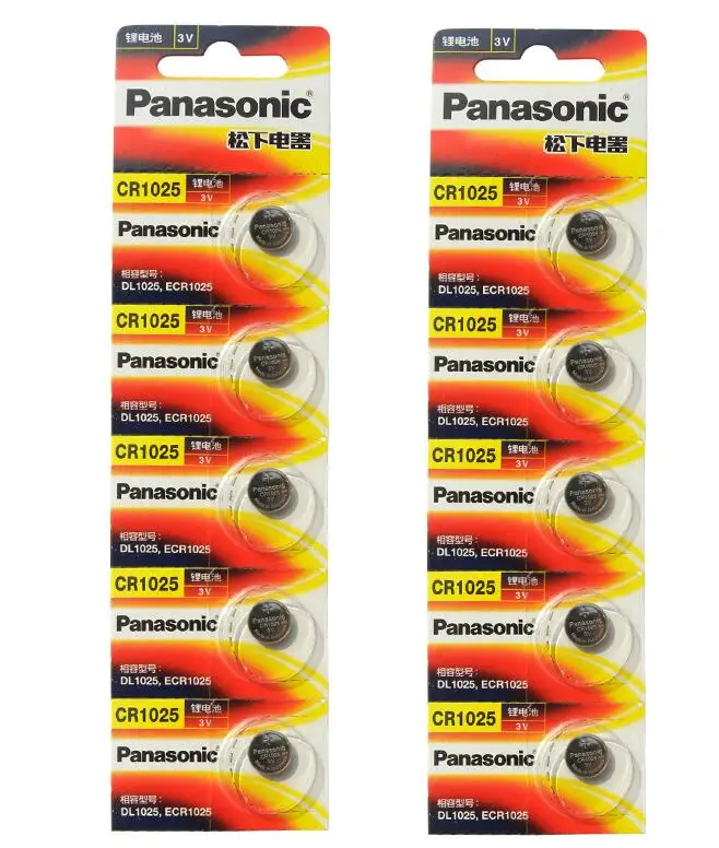 40 шт./лот новый оригинальный аккумулятор для Panasonic CR1025 CR 1025 3V литиевая батарейка