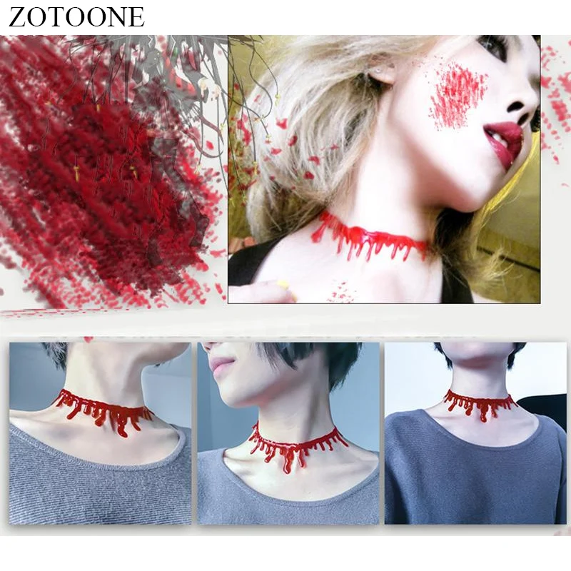 ZOTOONE имитация кровоточащее ожерелье демон медсестры украшения на Хэллоуин