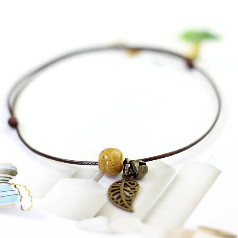 ISINYEE модные браслеты на ногу с бусинами в форме дерева для женщин Регулируемая