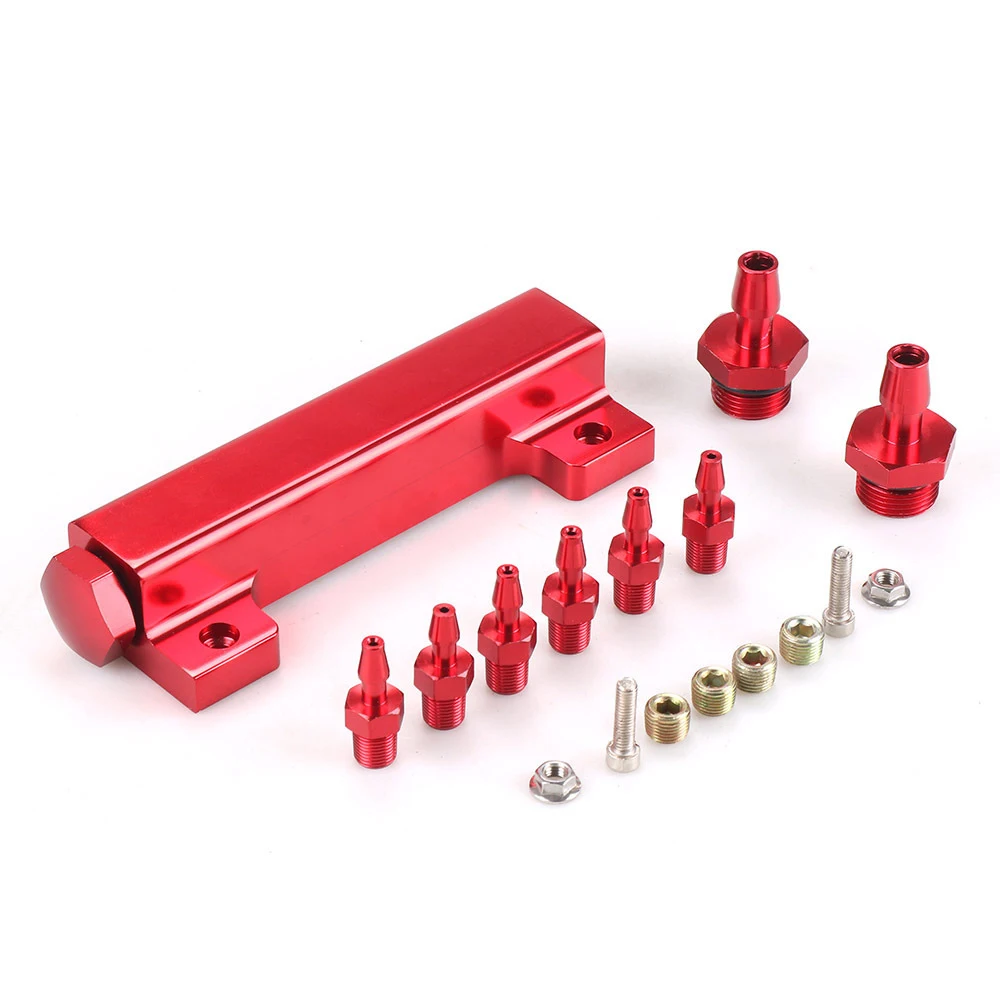 6 Ports 1/8 NPT Aluminum Turbo Wastegate Boost Vacuum Intake Manifold Kit | Автомобили и мотоциклы