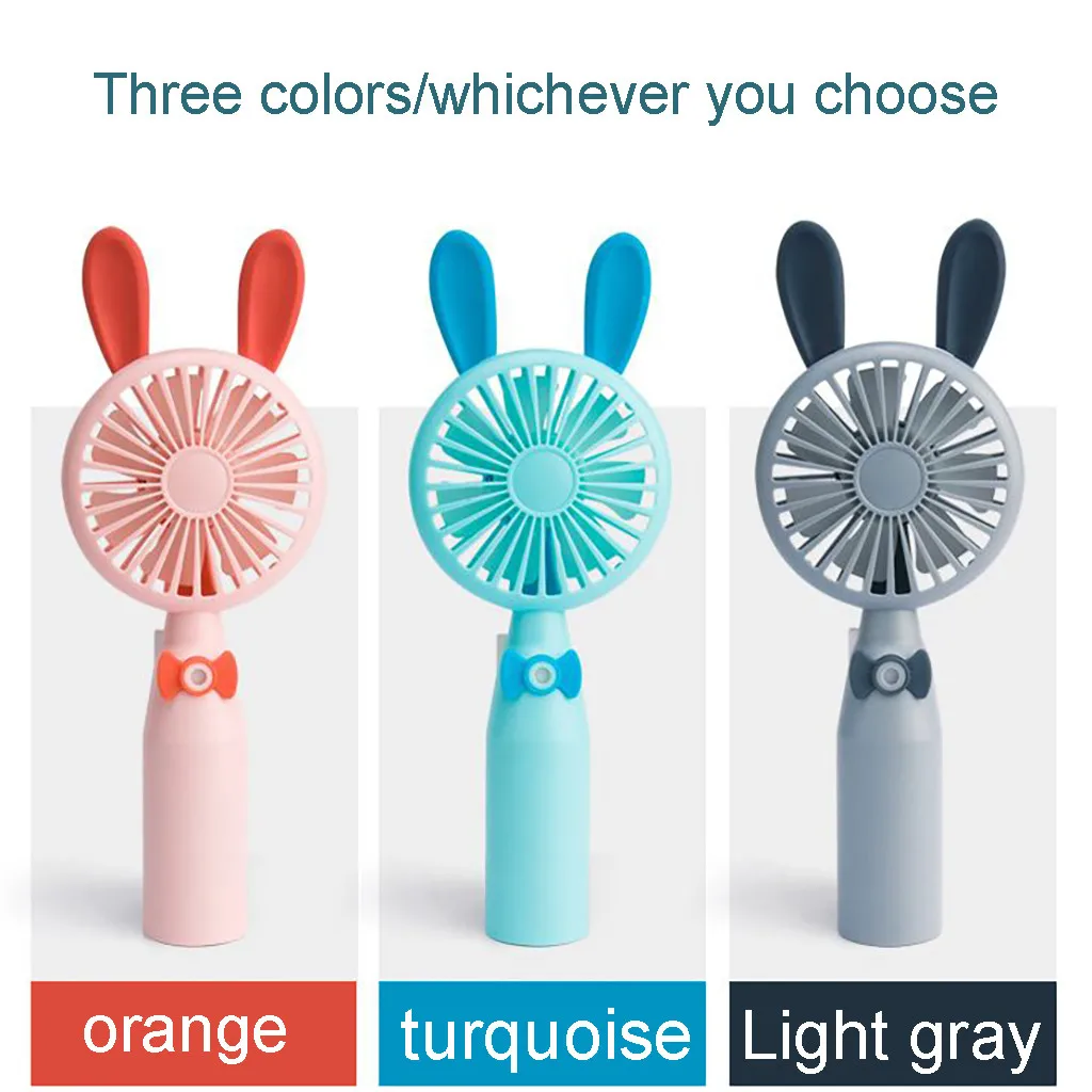 Portable Rechargeable Mini Handheld USB Cooling Fan With Rabbit Ears & Humidifying spray for multiple Cool#25 | Компьютеры и офис