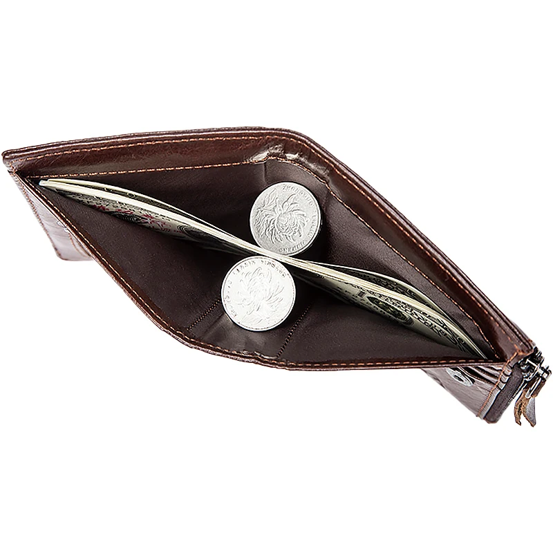 Модный мужской кошелек из натуральной кожи брендовый Роскошный с отделением для