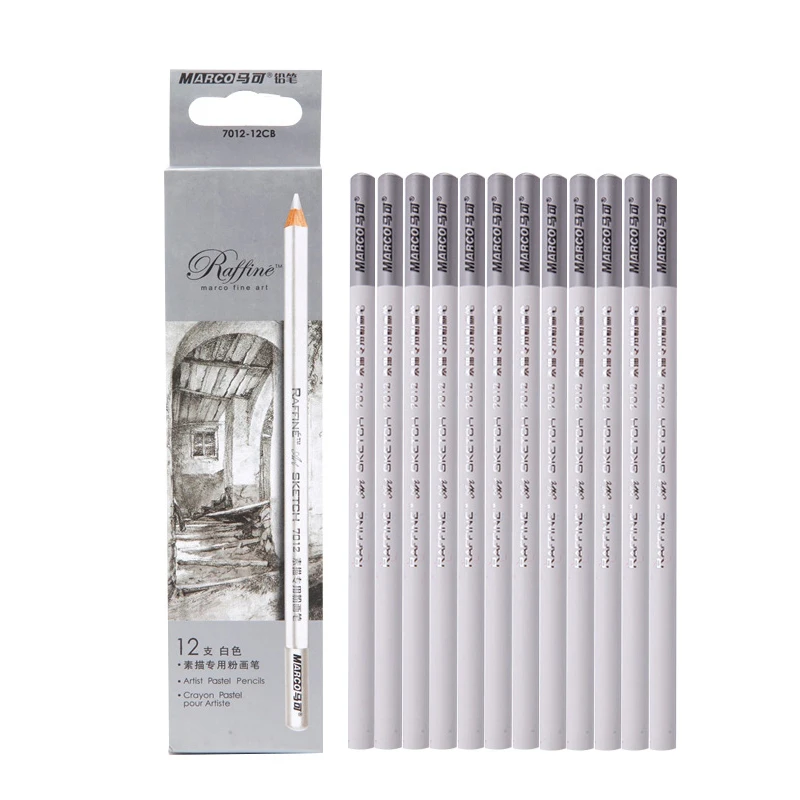Dainiw 12 видов цветов белый коричневый мягкие пастельные цветные карандаши