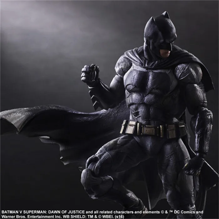 Бэтмен Play Arts Kai Action Figures Dawn of Justice ПВХ игрушки 270 мм аниме модель фильмов Playarts