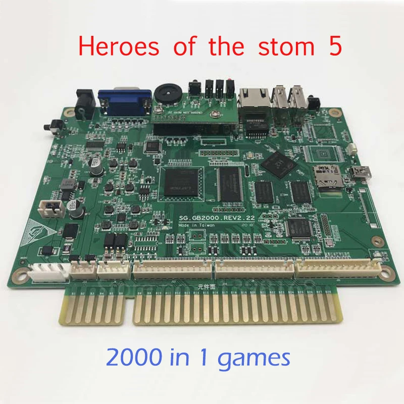 

Героев stom 5 обновленная версия 2000 в 1 игры, Jamma мультигейминговая печатной платы VGA / HDMI выход для светодиодный/ЖК-дисплей аркадная игра