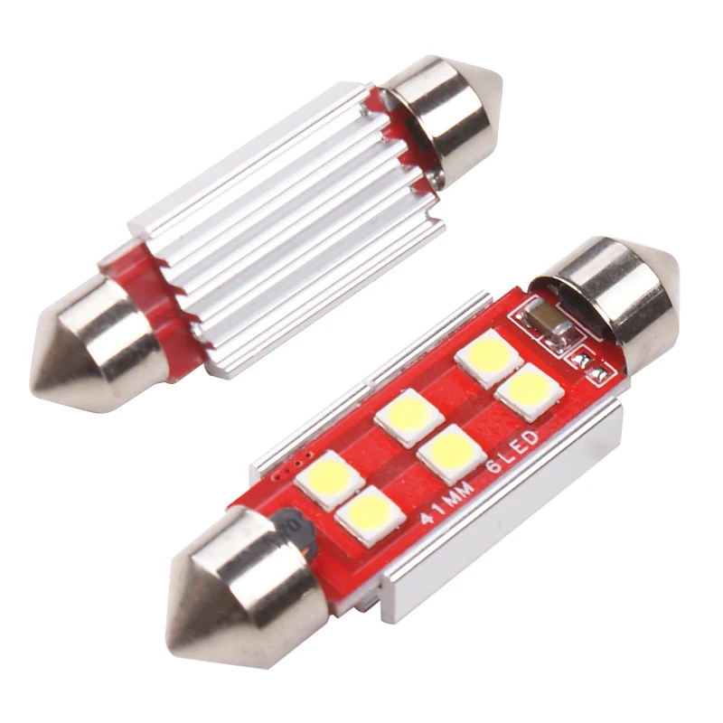 4 шт. C5W Canbus 31 мм 36 39 41 C10W 3030 6LED SMD Автомобильный светодиодный фестон лампы для
