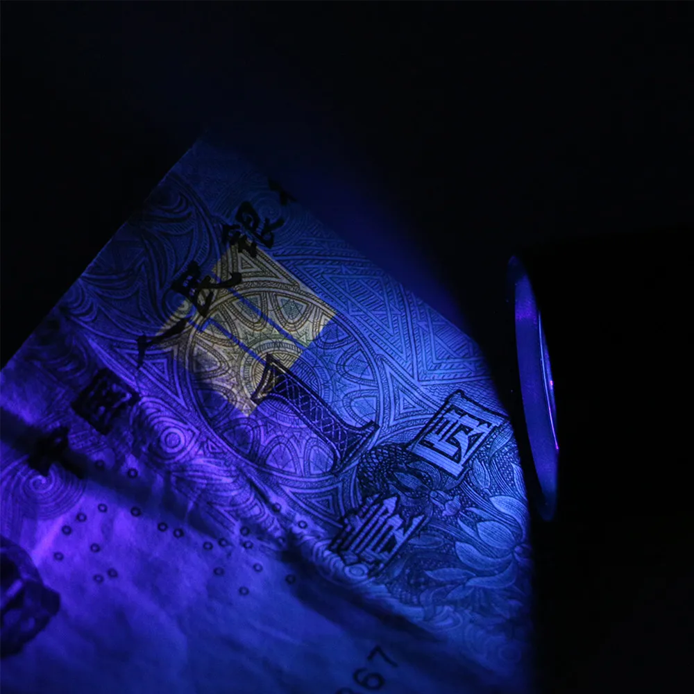 УФ 9 светодиодный вспышка светильник черный для обнаружения Светодиодный