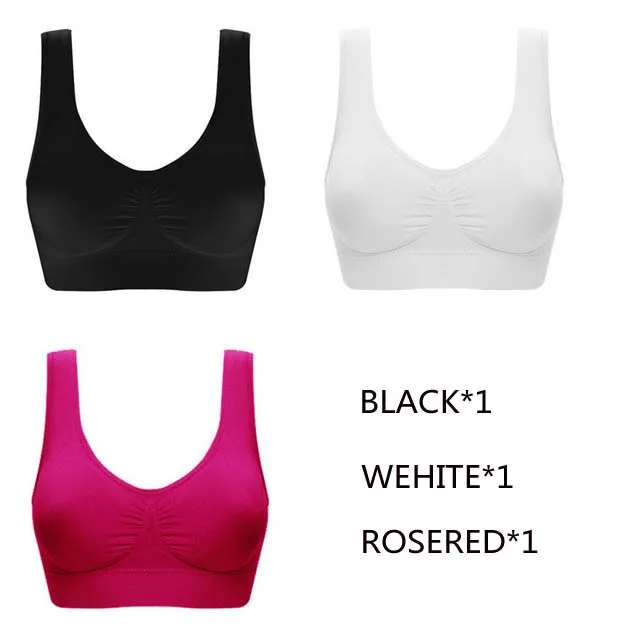 A9 Jerrinut 3 шт. сексуальные бюстгальтеры для женщин отжимать Bralette плюс размер бюстгальтер спортивный сон активный бесшовный бюстгальтер хлопок удобный 5XL 6XL BH - Цвет: A9