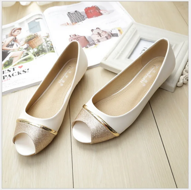 Flat Comfortable Soft Bottom Fish Mouth Sandals Women Fashion Joker Non-slip Peep-toe Shoes Big Yards For Women's Shoes 41-43