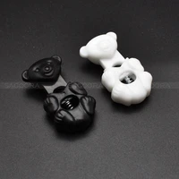 100 pcspack bear style cord locks toggle stopper for shoe paracord sportswear garment backpack accessories