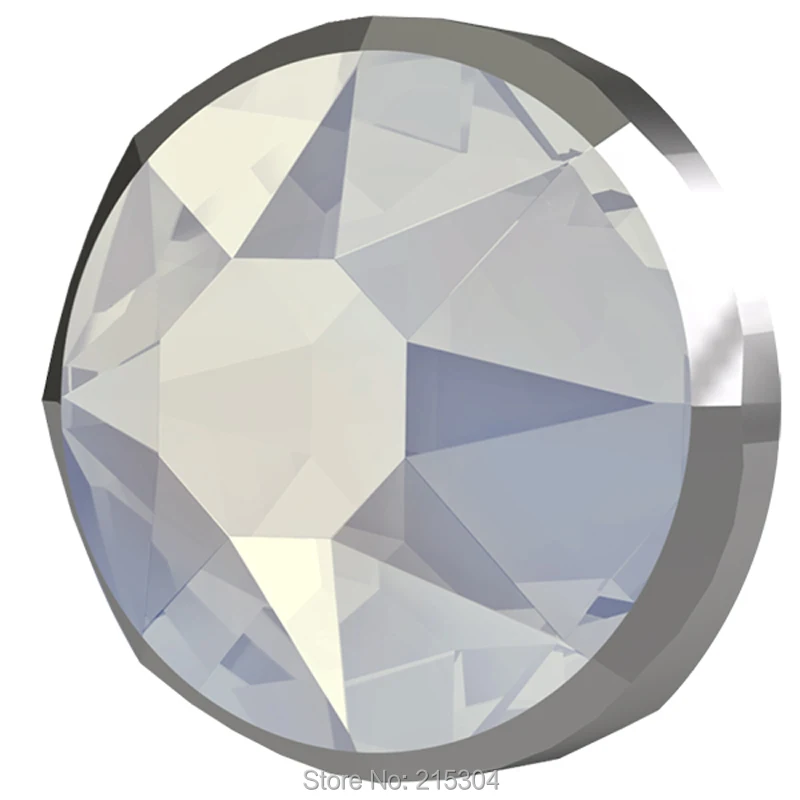 Новинка 2019 20 элементов Swarovski Rimmed 2088/I белый опал свет хром (без горячей фиксации)