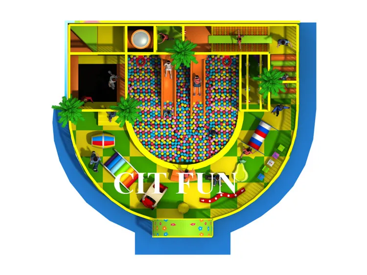 ЕС стандарт дети розовый Крытый площадка Озорной замок для продажи CIT IN213B|indoor